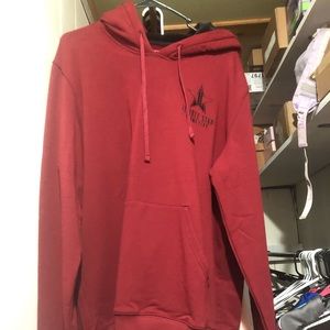 Jeffree star burgundy hoodie